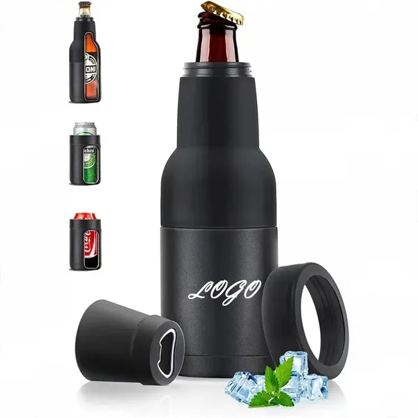 3-In-1 Beer Bottle and Can Cooler with Opener