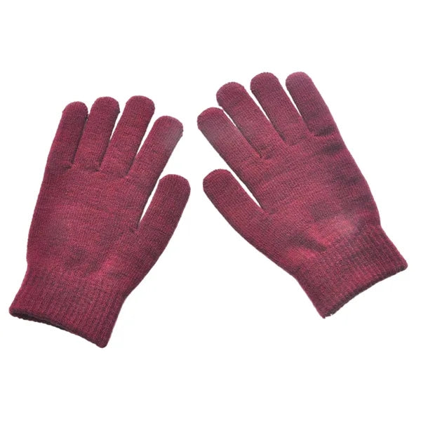 Winter Knitted Gloves Full Finger Adult Mittens