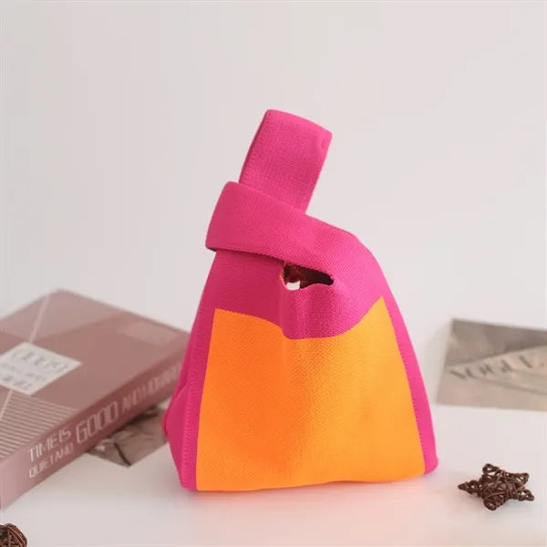 Women Aesthetic Mesh Tote Hippie Knit Bag