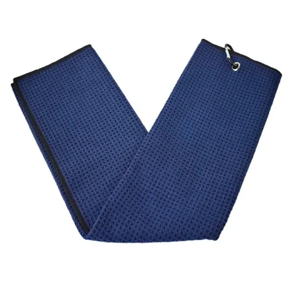 15" x 23" Waffle Pattern Design Golf Towel with Clip