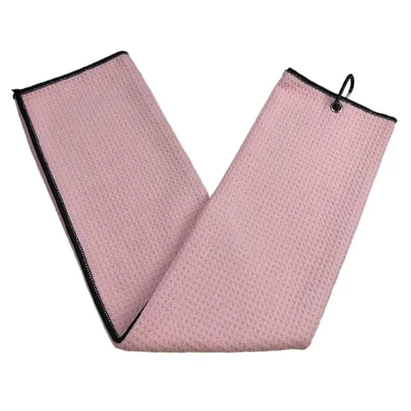 15" x 23" Waffle Pattern Design Golf Towel with Clip
