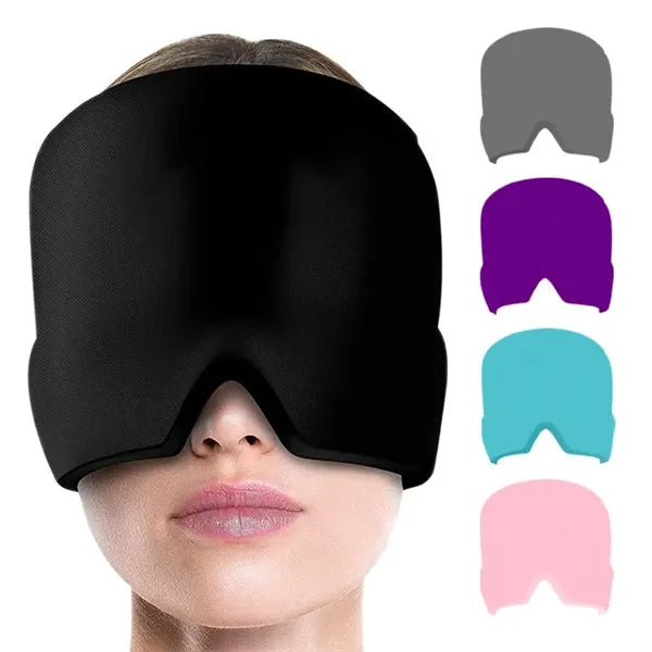 Hypothermia Cooling Gel Hat Masks Relieving Migraines Stress