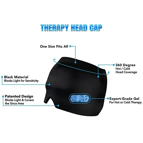 Hypothermia Cooling Gel Hat Masks Relieving Migraines Stress