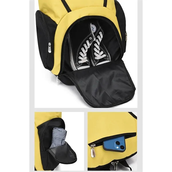 Large Capacity Basketball Football Shoe Gym Backpack for Men