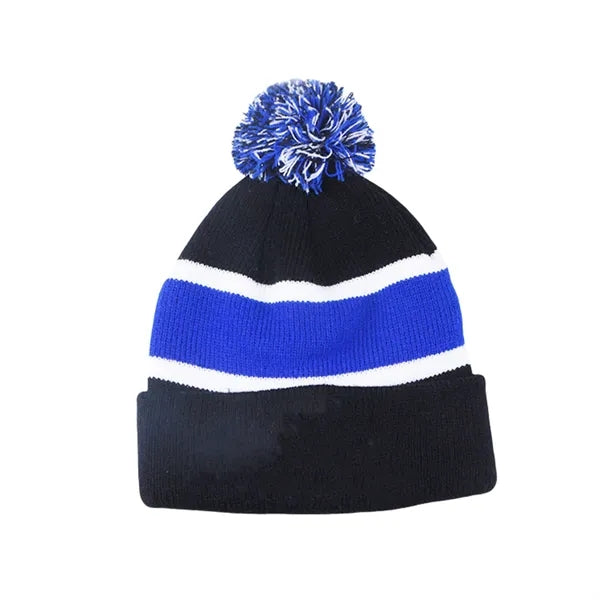 Acrylic Knit Cuffed Beanie Cap