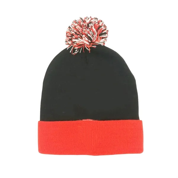 Acrylic Knit Cuffed Beanie Cap