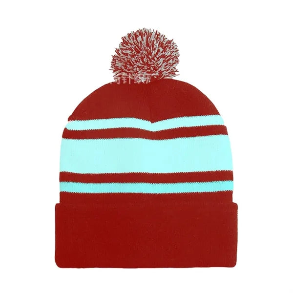 Acrylic Knit Cuffed Beanie Cap