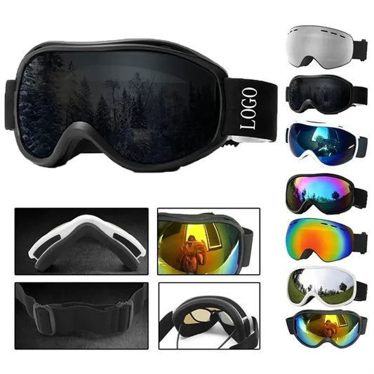 Spherical Double Layer Anti Fog Ski Goggles