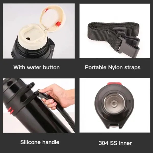 40oz Insulated Water Bottle Travel Vacuum Thermos