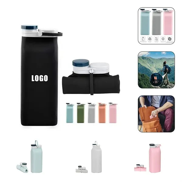 14/20 Oz Collapsible Water Bottle for Easy Storage