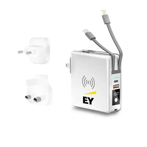 Ultimate 4-in-1 Portable Wall Charger & Power Bank