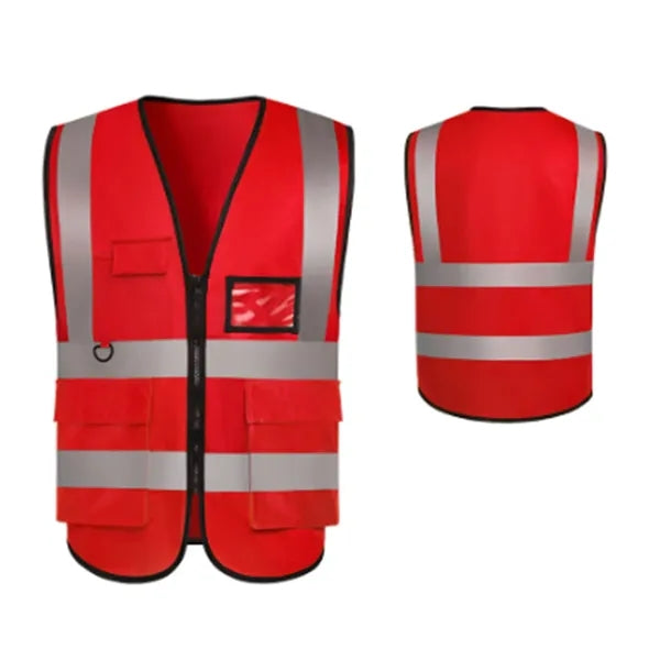 Reflective Safety Vest with Pockets