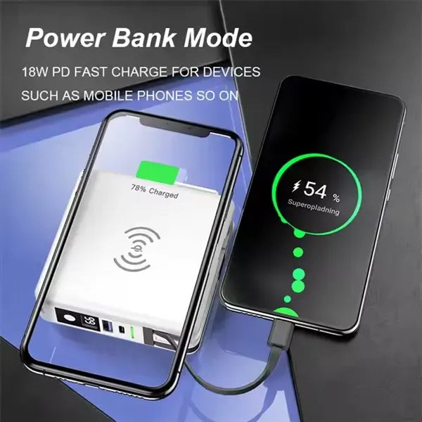 Ultimate 4-in-1 Portable Wall Charger & Power Bank