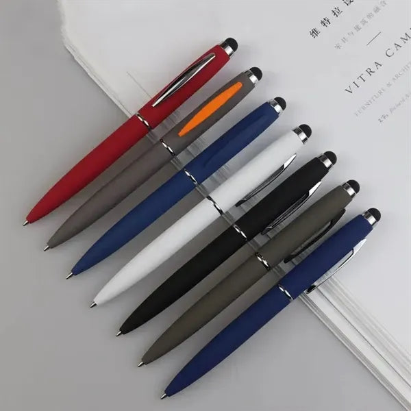 Soft Touch Metal Executive Pen with Stylus