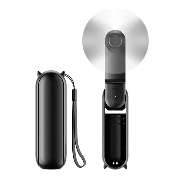 2-In-1 Foldable Mini Handheld Fan/Power Bank Function