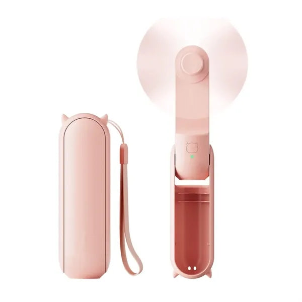 2-In-1 Foldable Mini Handheld Fan/Power Bank Function