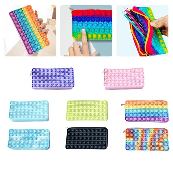 Fidget Toy Push Pop Bubble Pencil Case