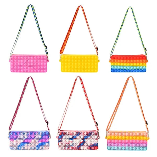 Fidget Toy Push Pop Bubble Pencil Case