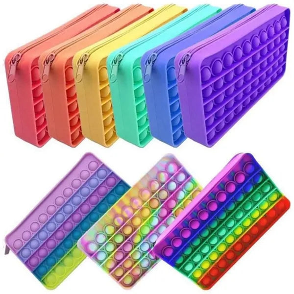 Fidget Toy Push Pop Bubble Pencil Case