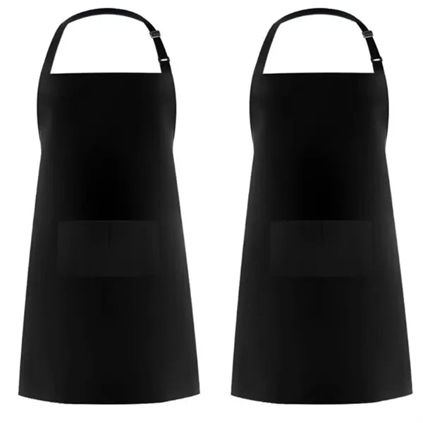 Bib Aprons Waterdrop Resistant with 2 Pockets