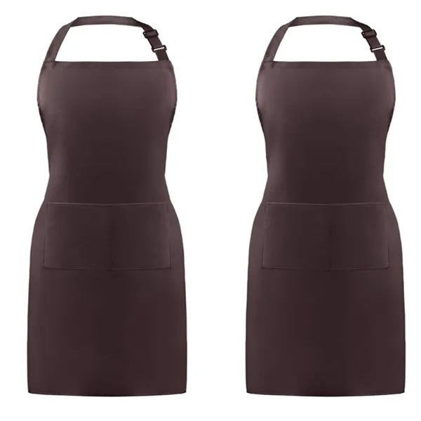 Bib Aprons Waterdrop Resistant with 2 Pockets