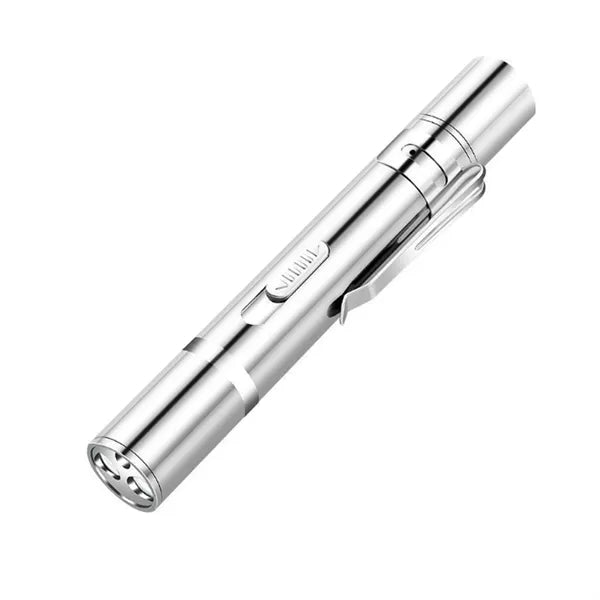 3 in 1 Stainless Steel Rechargeable Flashlight