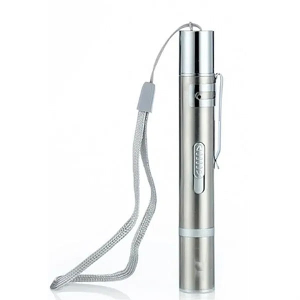 3 in 1 Stainless Steel Rechargeable Flashlight