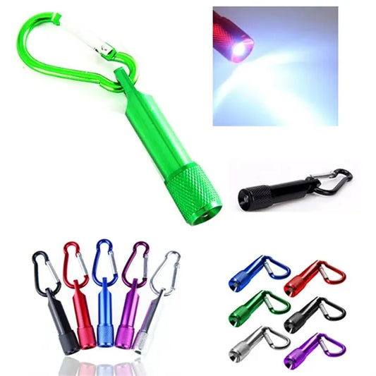 LED flashlight with carabiner