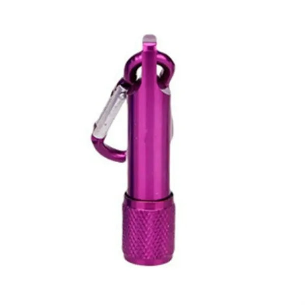 LED flashlight with carabiner