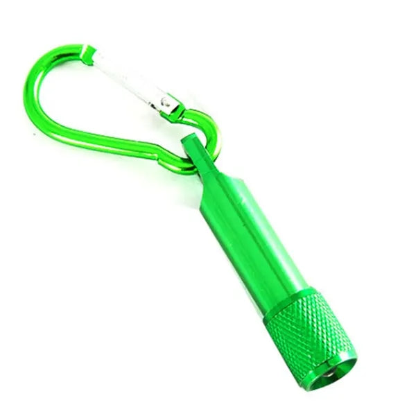 LED flashlight with carabiner