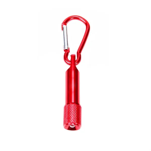 LED flashlight with carabiner