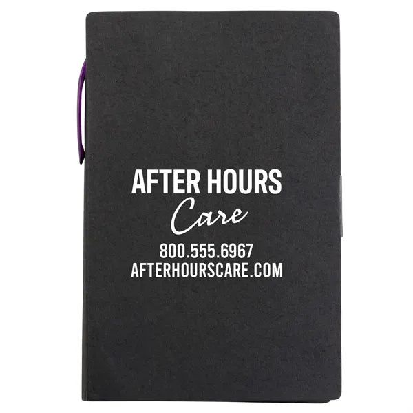 Write-Mate 4 x 6 Cardboard Memo Book with Pen - Unlined