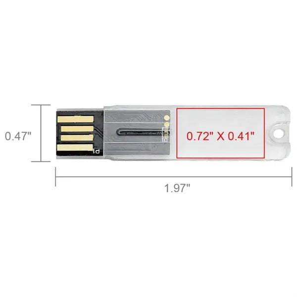 Big Rock Transparent USB Flash Drive