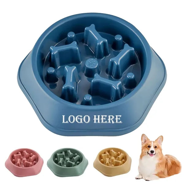 Slow Feeder Dog Bowl Anti Gulping Healthy Eating