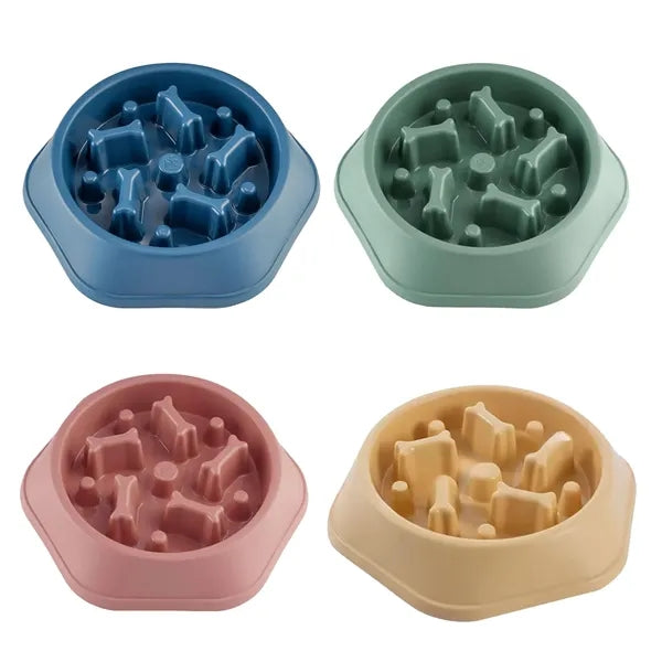 Slow Feeder Dog Bowl Anti Gulping Healthy Eating