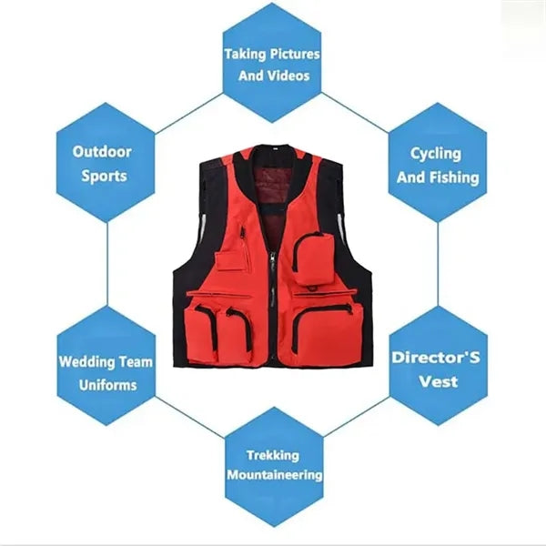 Casual Multi Pocket Fishing Vest