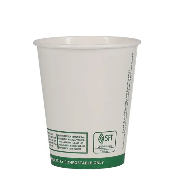 12 oz Eco-Friendly Paper Cup - White - Digital