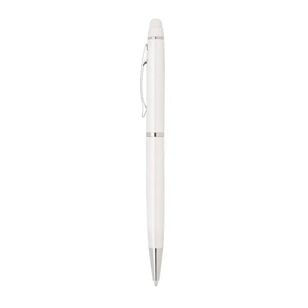 Metal Twist Pen with Color Rubber Stylus
