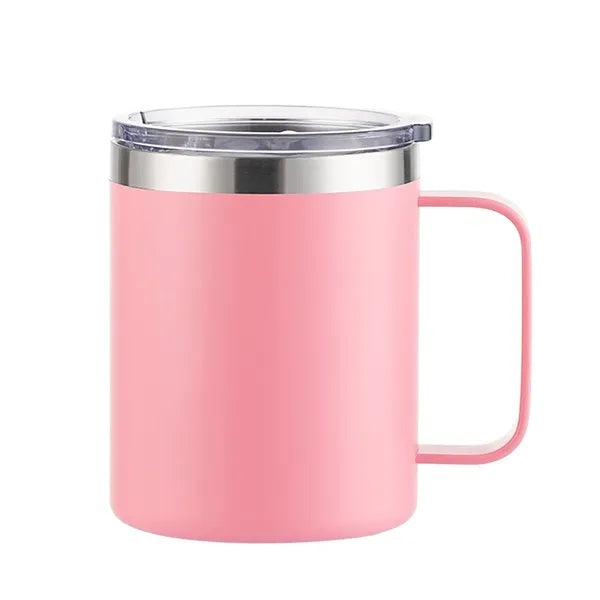 12oz Stainless Steel Coffee Mug Tumbler With Handle