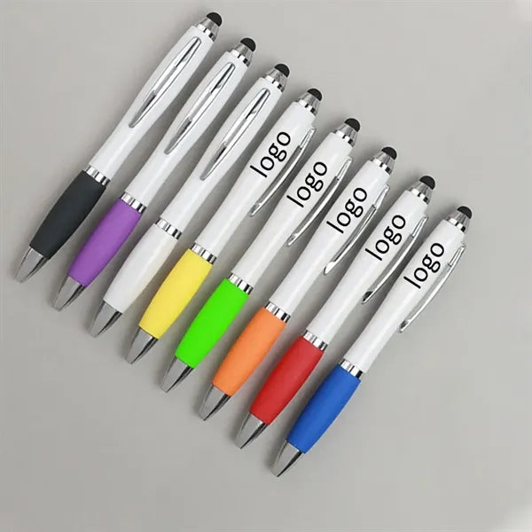 3-in-1 Custom Metal LED Logo Light Up Stylus Ballpoint Pen