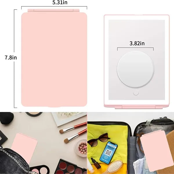 Makeup Case With LED Light Mirror