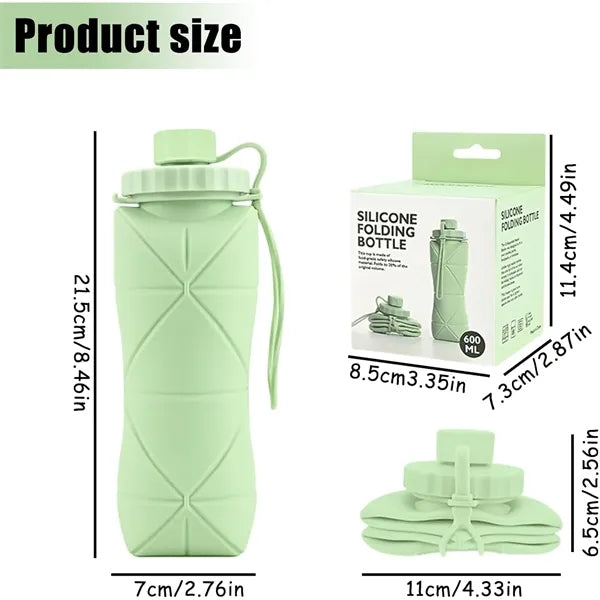 Portable Silicone Travel Water Bottle