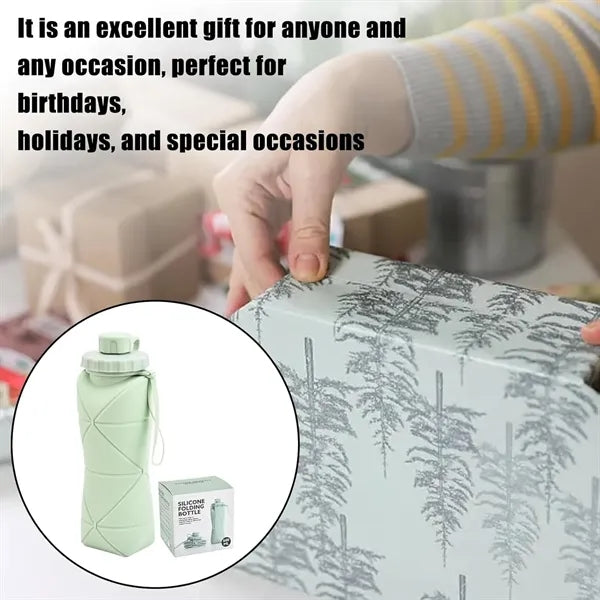 Portable Silicone Travel Water Bottle