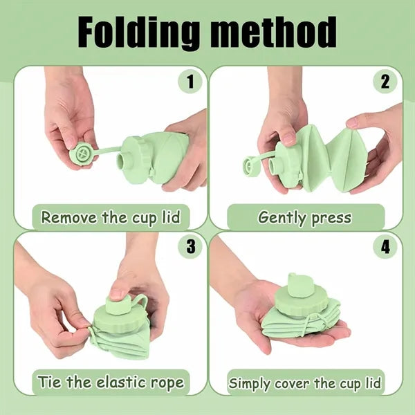Portable Silicone Travel Water Bottle