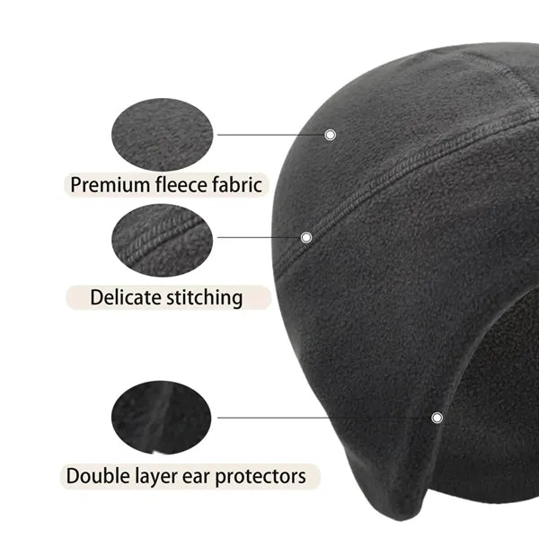 Winter Polar Fleece Skull Cap Beanie Ear Warmer Helmet Liner