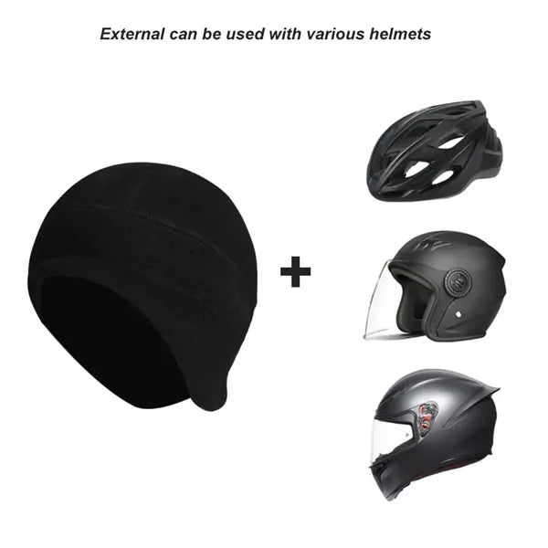 Winter Polar Fleece Skull Cap Beanie Ear Warmer Helmet Liner