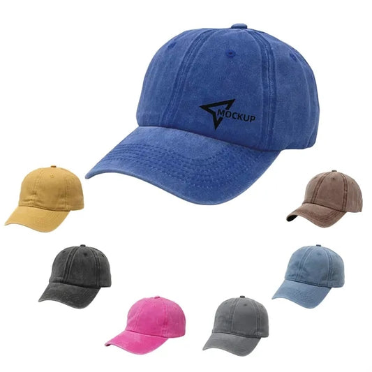 Adjustable Washed Cotton Baseball Cap