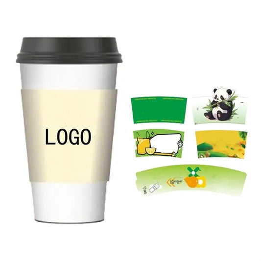 Coffee Milk Tea Beautiful Paper Cup Cover