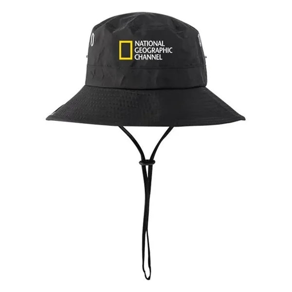 Outdoor Fishing Wide Brim Sun Bucket Hat w/ Embroidery