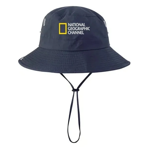 Outdoor Fishing Wide Brim Sun Bucket Hat w/ Embroidery